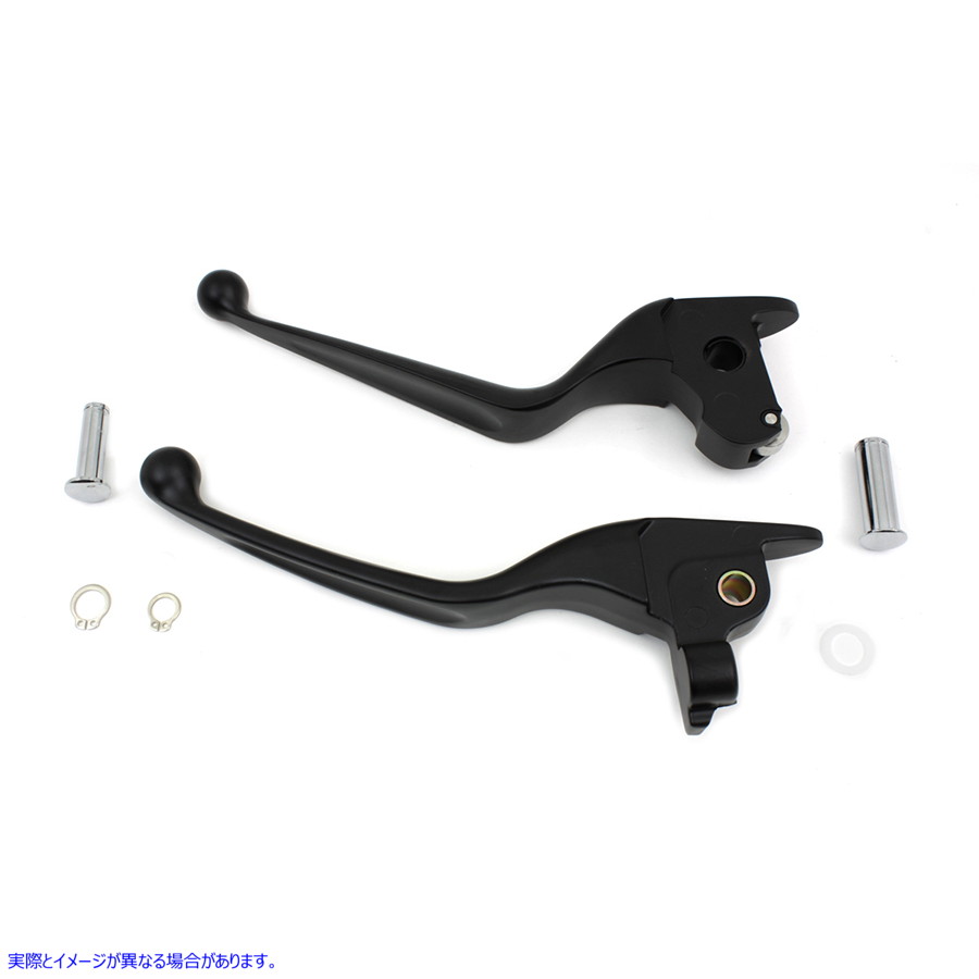 26-0940 ブラックワイドハンドレバーセット Black Wide Hand Lever Set 取寄せ Vツイン (検索用／36700064