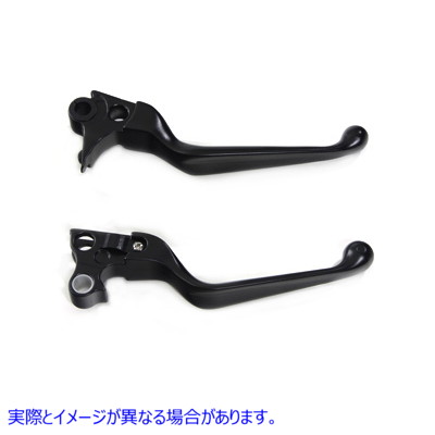 26-0982 ブラックVカットハンドレバーセット Black V-Cut Hand Lever Set 取寄せ Vツイン (検索用／44994-07