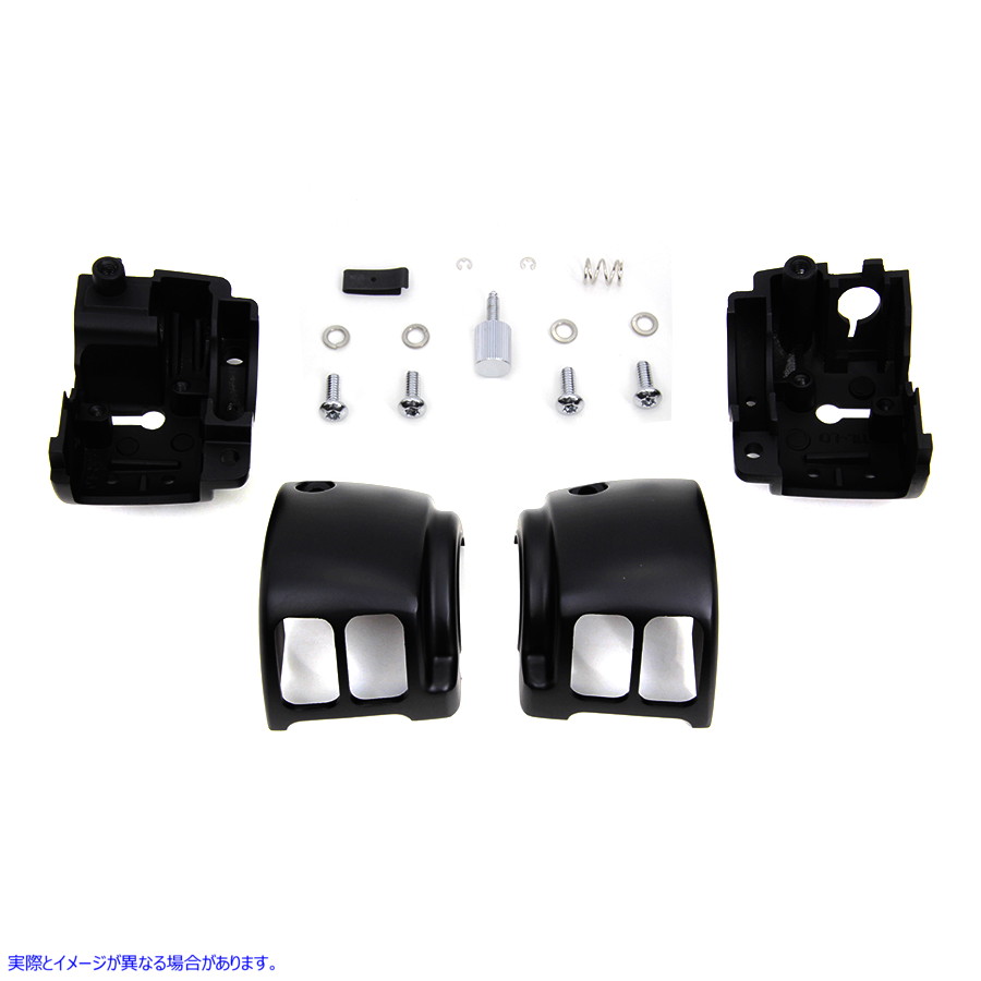 26-0988 ハンドルバー コントロール スイッチ ハウジング キット ブラック Handlebar Control Switch Housing Kit Black 取寄せ