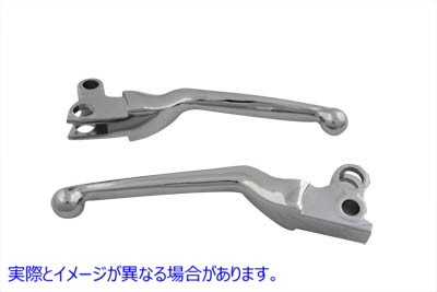 26-1973 Chrome Power Hand Lever Set 取寄せ Vツイン (検索用／ V-Twin