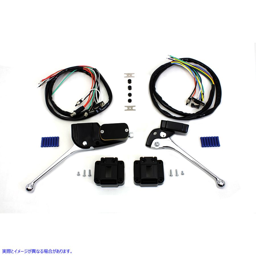 26-2093 ハンドルバー コントロール キット ブラック Handlebar Control Kit Black 取寄せ Vツイン (検索用／