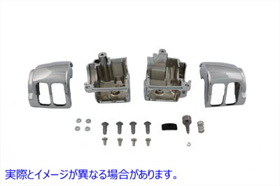 26-2175 ハンドルバー スイッチ ハウジング キット クローム Handlebar Switch Housing Kit Chrome 取寄せ Vツイン (検索用／702