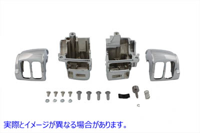 26-2177 ハンドルバー スイッチ ハウジング キット クローム Handlebar Switch Housing Kit Chrome 取寄せ Vツイン (検索用／702