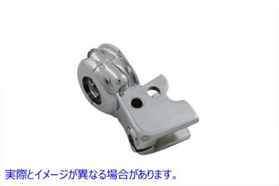 26-2184 クラッチハンドレバーブラケット クランプ付 クローム Clutch Hand Lever Bracket with Clamp Chrome 取寄せ Vツイン (