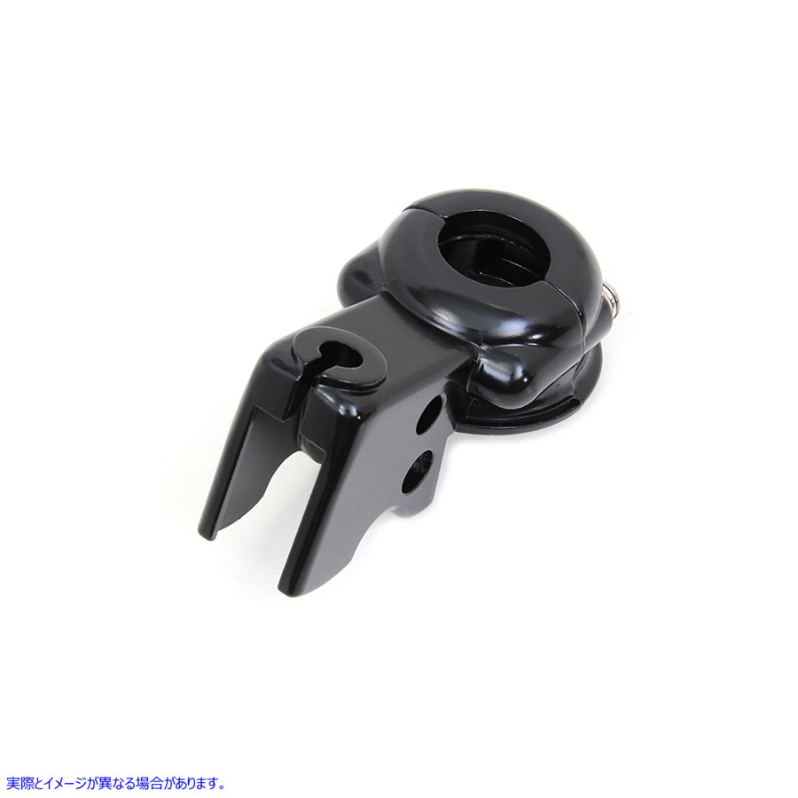 26-2186 クランプ付きクラッチハンドレバーブラケット ブラック Clutch Hand Lever Bracket with Clamp Black 取寄せ Vツイン (