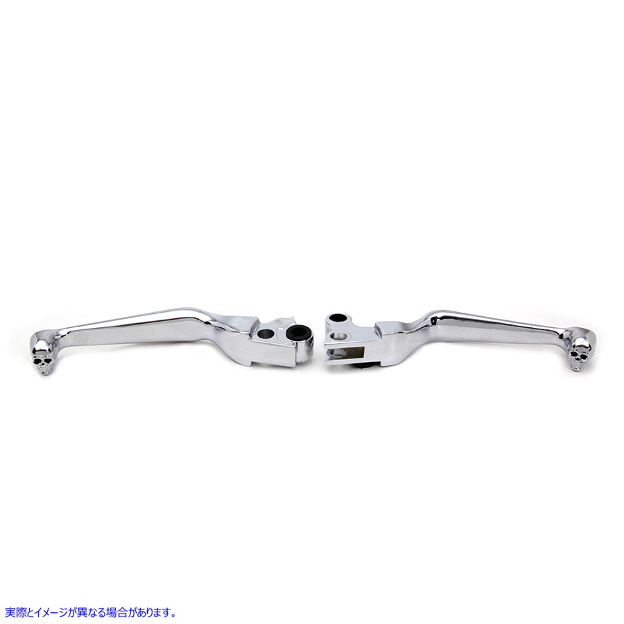 26-2189 スカルコンターハンドレバーセット Skull Contour Hand Lever Set 取寄せ Vツイン (検索用／