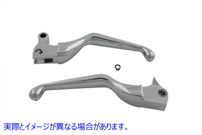 26-2193 クロームスムースハンドレバーセット 取寄せ Vツイン Chrome Smooth Hand Lever Set (検索用／44992-04