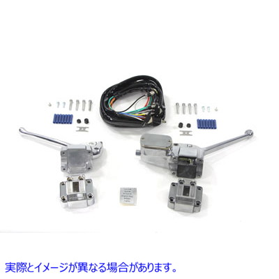 26-2209 Polished Handlebar Control Kit 取寄せ Vツイン (検索用／