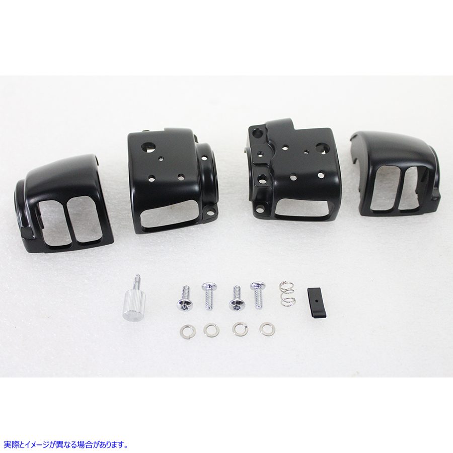 26-2242 ハンドルバー スイッチ ハウジング キット ブラック Handlebar Switch Housing Kit Black 取寄せ Vツイン (検索用／