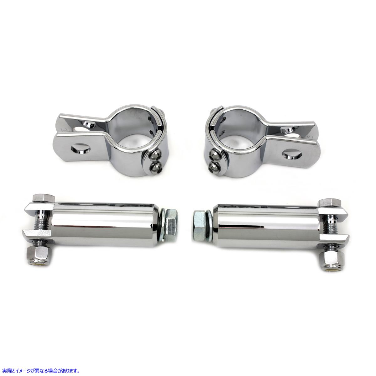 27-0034 クロームフットペグマウントキット Chrome Footpeg Mount Kit 取寄せ Vツイン (検索用／