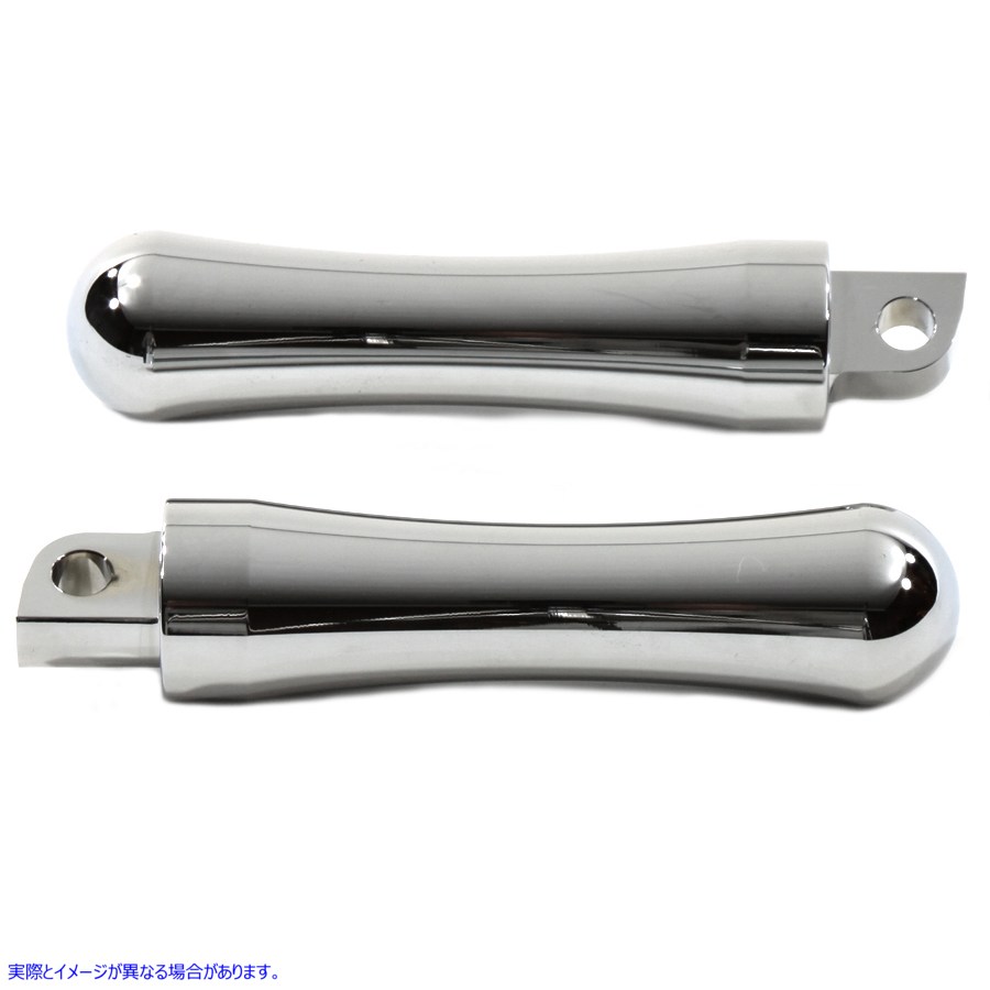 27-0043 クロームコンターエンドステップセット Chrome Contour End Footpeg Set 取寄せ Vツイン (検索用／