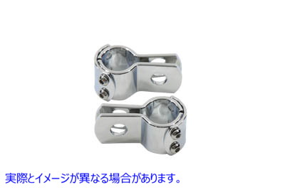 27-0052 クローム 1 インチ フットペグ マウント クランプ セット Chrome 1 inch Footpeg Mount Clamp Set 取寄せ Vツイン (検索