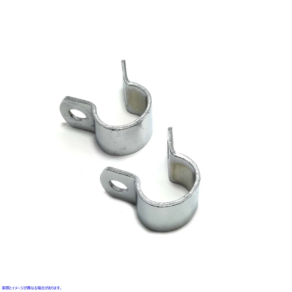 27-0057 Chrome Footpeg Mount Clamp Set 取寄せ Vツイン (検索用／ V-Twin