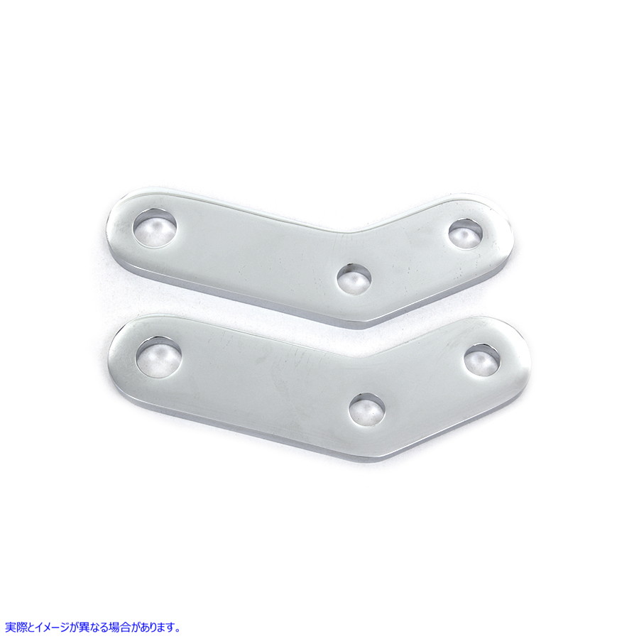 27-0060 クロームエレベートフットペグマウントブラケットセット 取寄せ Vツイン Chrome Elevated Footpeg Mount Bracket Set (