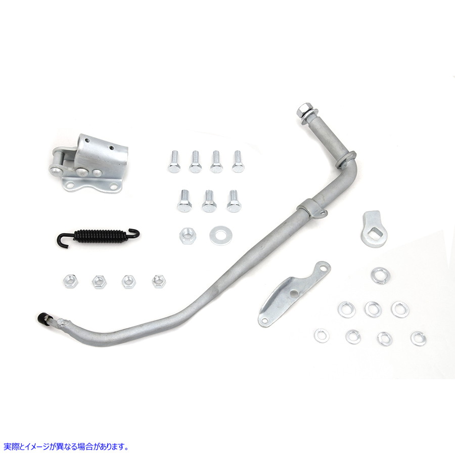 27-0082 Jiffy キックスタンド アセンブリ 亜鉛 取寄せ Vツイン Jiffy Kickstand Assembly Zinc (検索用／