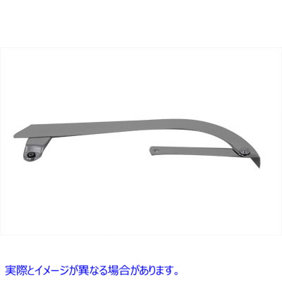 27-0109 クローム左側チェーンガード Chrome Left Side Chain Guard 取寄せ Vツイン (検索用／60607-73