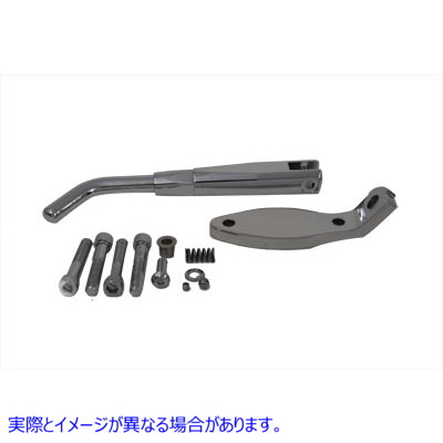 27-0145 調整可能なキックスタンド クローム、隠しスプリング付き Adjustable Kickstand Chrome with Hidden Spring 取寄せ Vツ