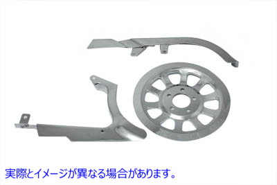 27-0160 クロームベルトガードキット Chrome Belt Guard Kit 取寄せ Vツイン (検索用／60576-06 60655-07