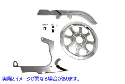 27-0161 クロームベルトガードキット Chrome Belt Guard Kit 取寄せ Vツイン (検索用／