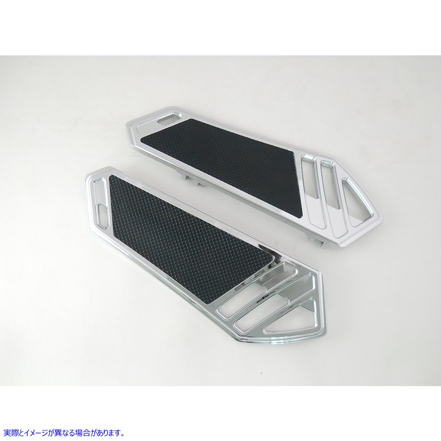 27-0166 *UPDATE Driver Footboard Set Chrome with Digi Cut Design 取寄せ Vツイン (検索用／ Wyatt Gatling