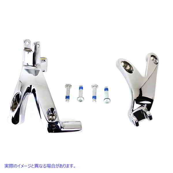 27-0180 OE標準フォワードコントロールマウントキットクローム OE Standard Forward Control Mount Kit Chrome 取寄せ Vツイン (