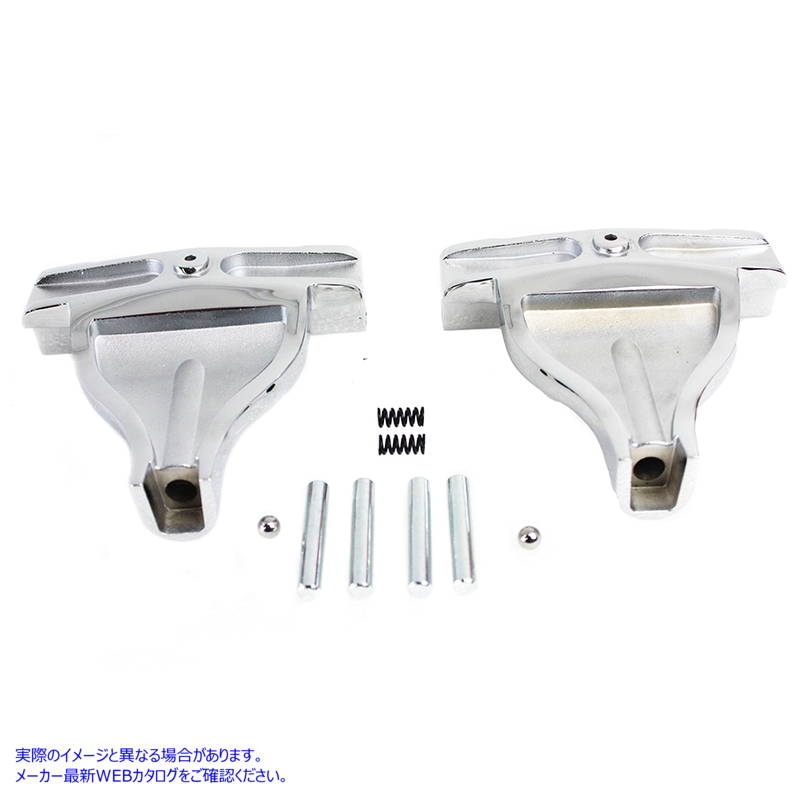 27-0189 パッセンジャーフットボードサポートセット クローム Passenger Footboard Support Set Chrome 取寄せ Vツイン (検索用