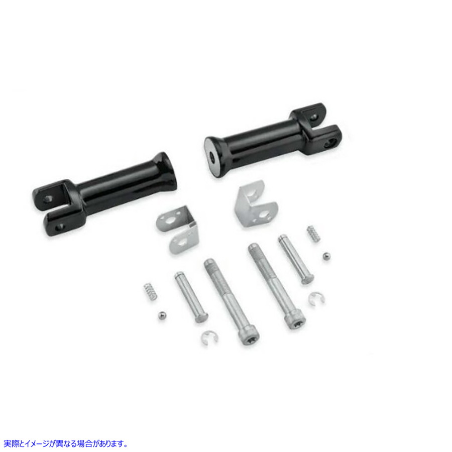 27-0207 M8 パッセンジャーフットペグマウントキット ブラック M8 Passenger Footpeg Mount Kit Black 取寄せ Vツイン (検索用／