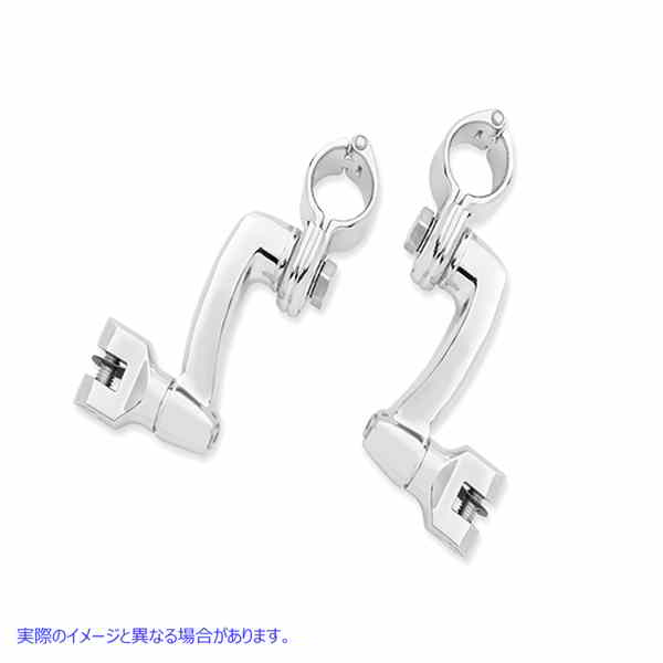 27-0208 360° 調整可能な助手席フットペグ マウント キット クローム 360ｰ Adjustable Passenger Footpeg Mount Kit Chrome 取