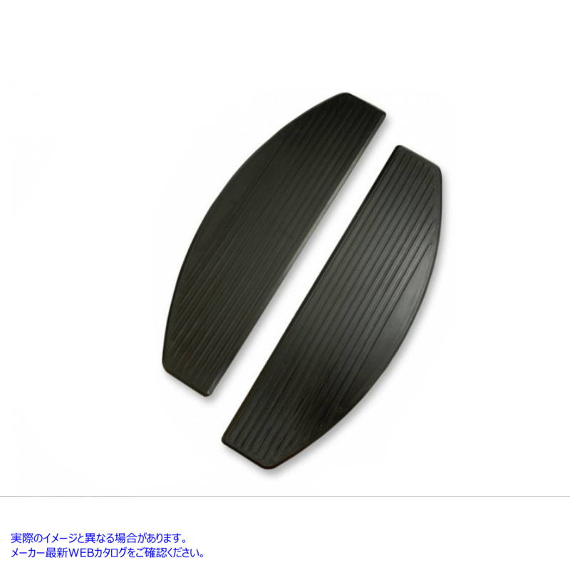 27-0218 M8 フットボード ISO ブラックラバーパッドセット M8 Footboard ISO Black Rubber Pad Set 取寄せ Vツイン (検索用／505