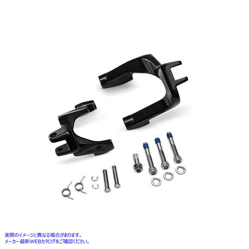 27-0220 Footboard to Footpeg Conversion Kit Gloss Black 取寄せ Vツイン (検索用／50501642 V-Twin
