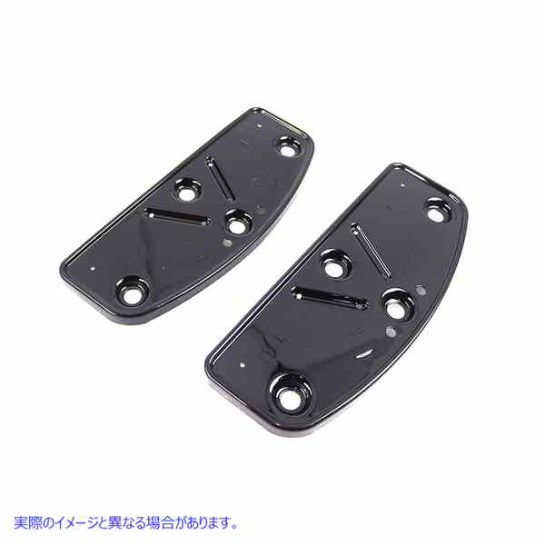 27-0249 OE ドライバー フットボード セット ブラック 'D' シェイプ OE Driver Footboard Set Black 'D' Shape 取寄せ Vツイン (