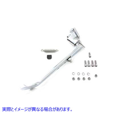 27-0253 Chrome Jiffy Kickstandアセンブリ Chrome Jiffy Kickstand Assembly 取寄せ Vツイン (検索用／ Wyatt Gatling