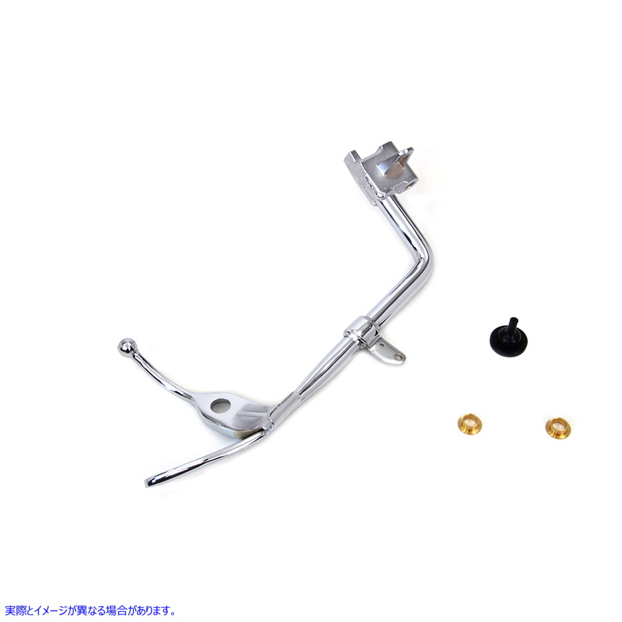 27-0377 Jiffy キックスタンド レッグ クローム Jiffy Kickstand Leg Chrome 取寄せ Vツイン (検索用／50000091