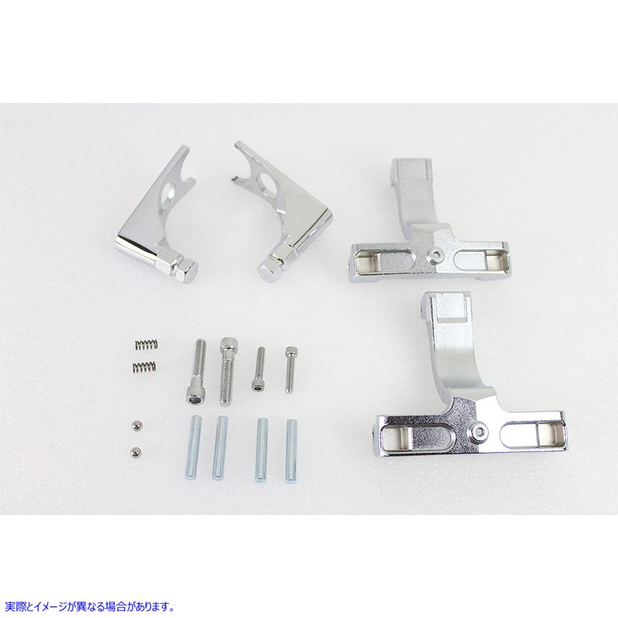 27-0382 クロームパッセンジャーフットボードマウントキット Chrome Passenger Footboard Mount Kit 取寄せ Vツイン (検索用／50