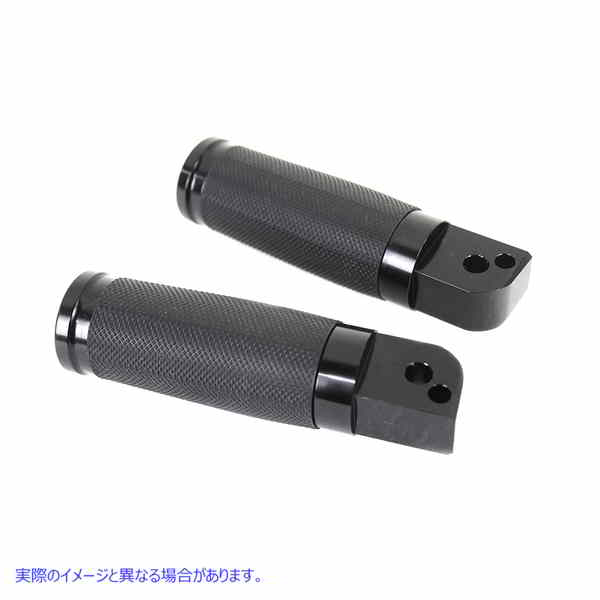 27-0491 ワイアットの 2018 ブラック パッセンジャー フットペグ セット Wyatt Gatling 2018 Black Passenger Footpeg Set 取寄