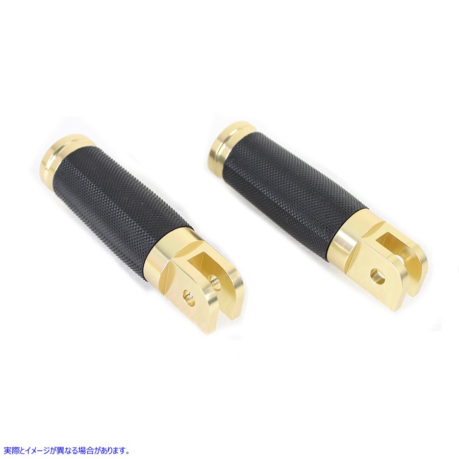 27-0494 ワイアットの 2018 真鍮ドライバー フットペグ セット Wyatt Gatling 2018 Brass Driver Footpeg Set 取寄せ Vツイン (