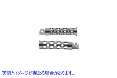 27-0585 クロームホールショットスタイルステップセット Chrome Hole Shot Style Footpeg Set 取寄せ Vツイン (検索用／