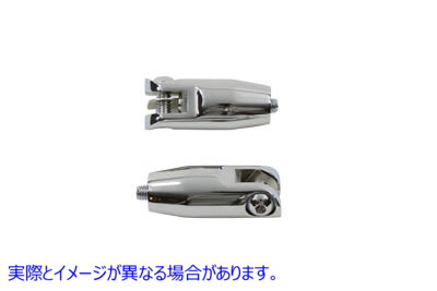 27-0623 クローム助手席フットペグマウントセット Chrome Passenger Footpeg Mount Set 取寄せ Vツイン (検索用／