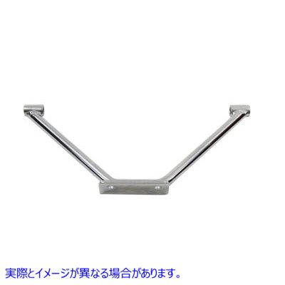 27-0632 クローム助手席フットペグマウントブラケット 取寄せ Vツイン Chrome Passenger Footpeg Mount Bracket (検索用／