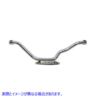 27-0633 クローム助手席フットペグブラケット 取寄せ Vツイン Chrome Passenger Footpeg Bracket (検索用／