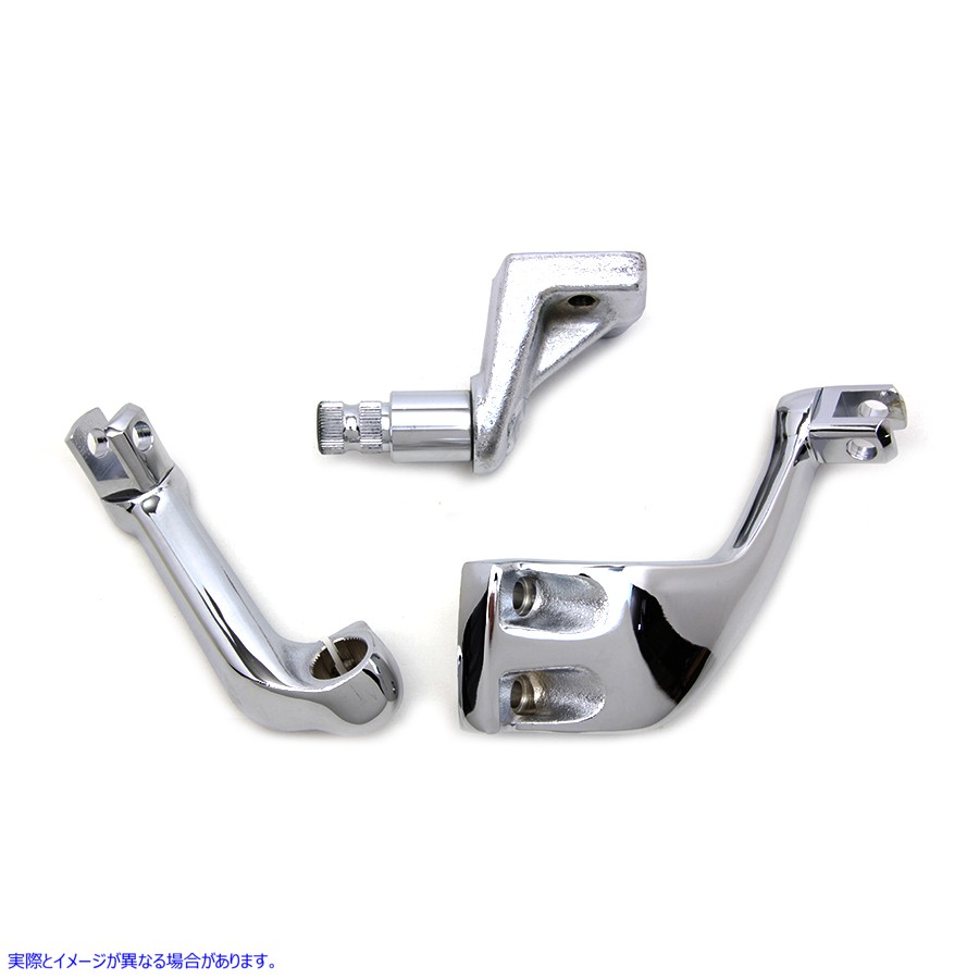 27-0641 クロームドライバーレプリカフットペグマウントセット Chrome Driver Replica Footpeg Mount Set 取寄せ Vツイン (検索