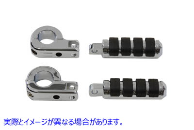 27-0660 クローム エンジン バー フットペグ マウント キット (フットペグ付き) Chrome Engine Bar Footpeg Mount Kit with Foot