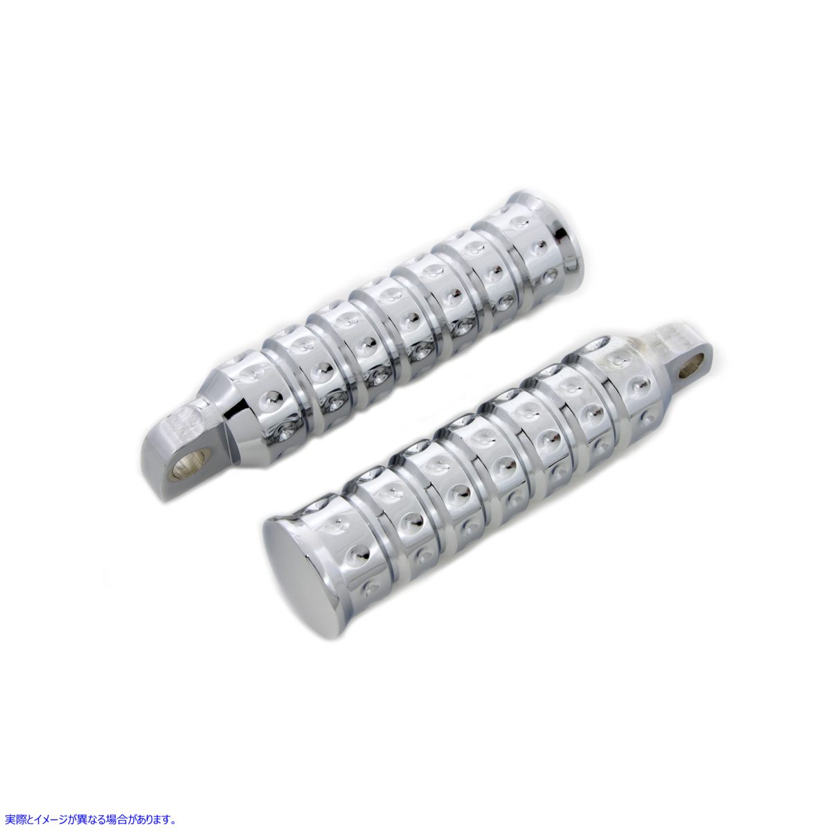 27-0719 クローム マイクログルーヴ フットペグ セット Chrome Micro Grooved Footpeg Set 取寄せ Vツイン (検索用／