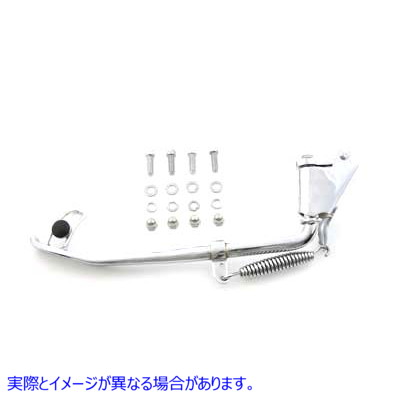 27-0743 Jiffy キックスタンド アセンブリ クローム 2 インチアンダー Jiffy Kickstand Assembly Chrome 2 inch Under 取寄せ V