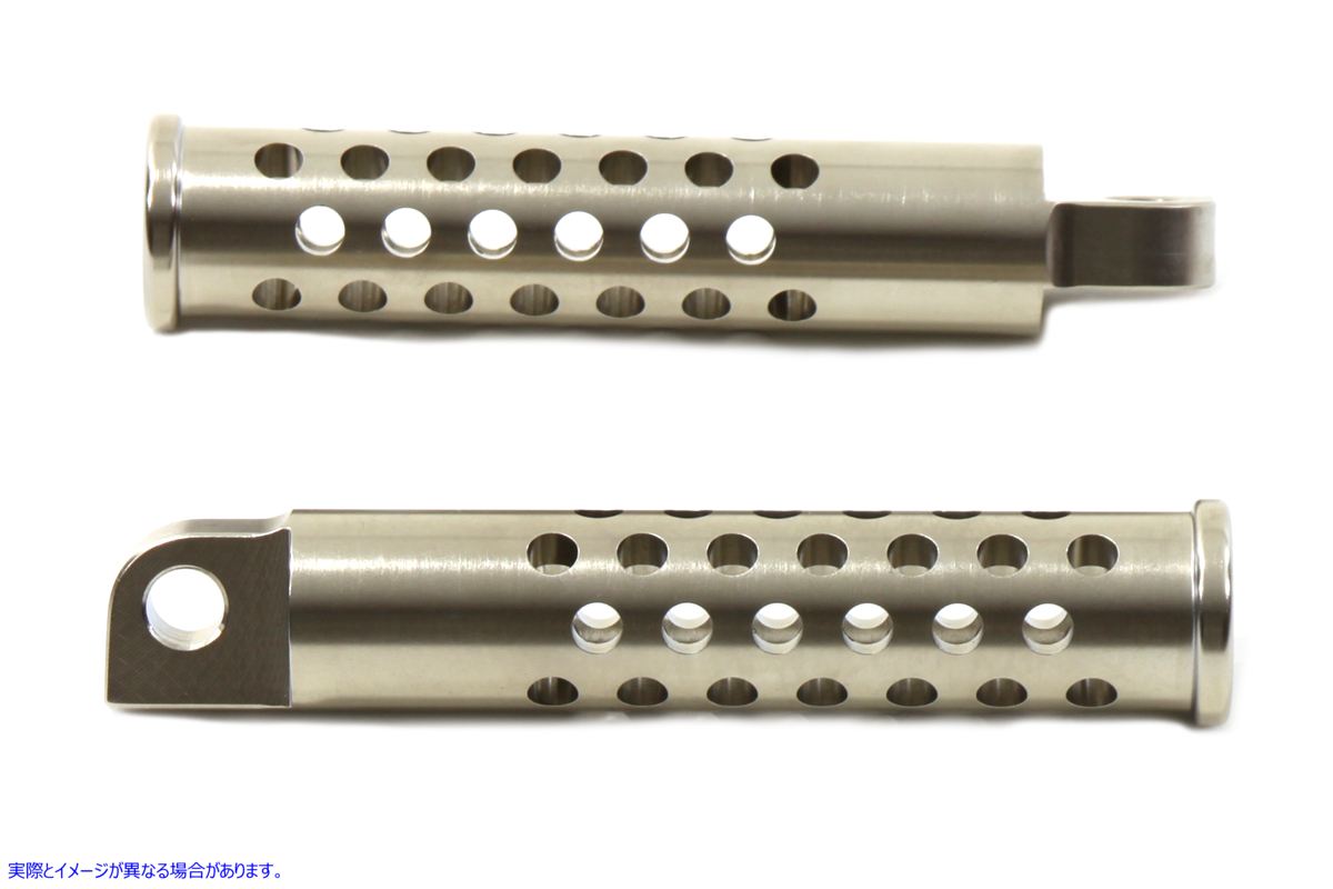 27-0745 ビレットシュータースタイルフットペグセット ニッケルメッキ Billet Shooter Style Footpeg Set Nickel Plated 取寄せ