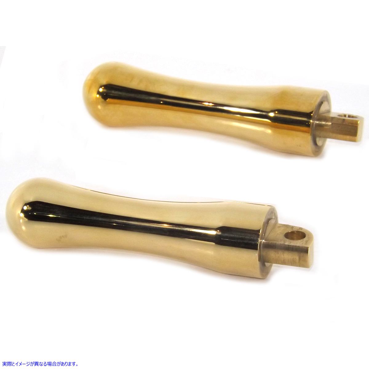 27-0777 真鍮製輪郭フットペグセット Brass Contour Footpeg Set 取寄せ Vツイン (検索用／