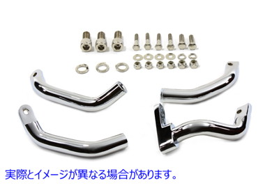 27-0811 フットボード エクステンション キット クローム Footboard Extension Kit Chrome 取寄せ Vツイン (検索用／