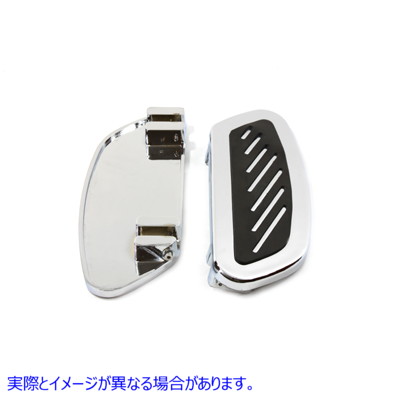 27-0814 ドライバー フットボード セット クローム ストリームライナー デザイン Driver Footboard Set Chrome Streamliner Desi