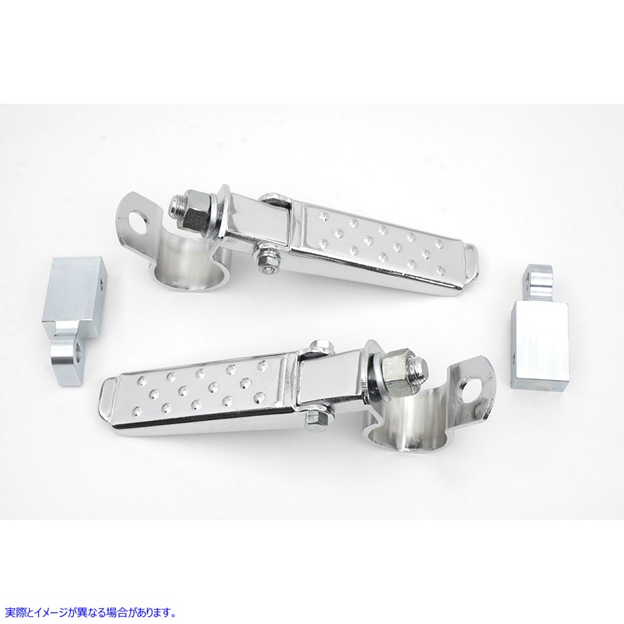 27-0847 クロームクランプオンフットペグキット Chrome Clamp On Footpeg Kit 取寄せ Vツイン (検索用／