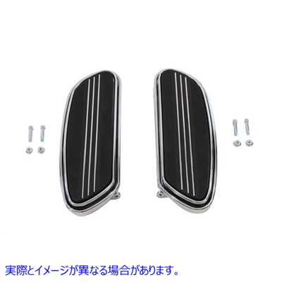 27-0855 ドライバークロームフットボードセット Driver Chrome Footboard Set 取寄せ Vツイン (検索用／50631-04